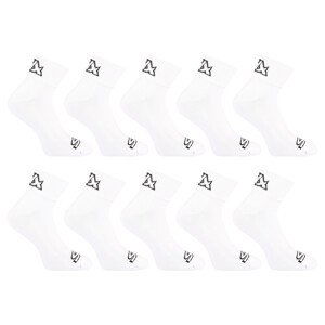10PACK ponožky Styx kotníkové bílé (10HK1061) M