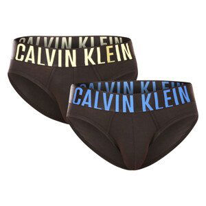2PACK pánské slipy Calvin Klein černé (NB2601A-C2A) M