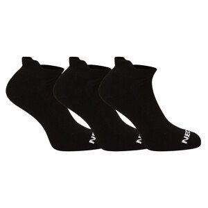 3PACK ponožky Nedeto nízké černé (3NDTPN001-brand) L