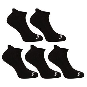 5PACK ponožky Nedeto nízké černé (5NDTPN001-brand) S