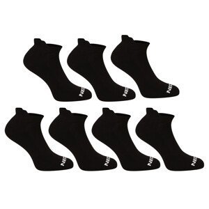 7PACK ponožky Nedeto nízké černé (7NDTPN001-brand) M