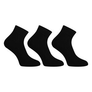 3PACK ponožky Nedeto kotníkové černé (3NDTPK1001) M