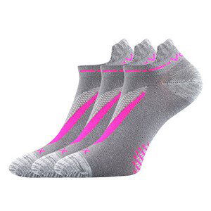 3PACK ponožky VoXX šedé (Rex 10-greypink) M