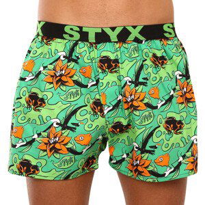 Pánské trenky Styx art sportovní guma tropic (B1557) L