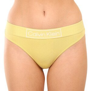 Dámská tanga Calvin Klein žlutá (QF6774E-9LD) L
