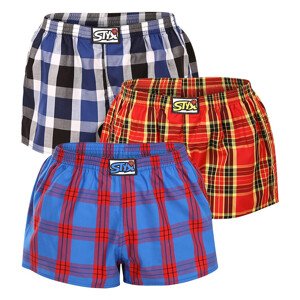 3PACK dámské trenky Styx klasická guma vícebarevné (3K10469) XL