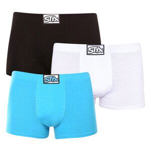 3PACK pánské boxerky Styx klasická guma vícebarevné (3Q96019) M