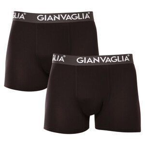 2PACK pánské boxerky Gianvaglia černé (GVG-5007) M