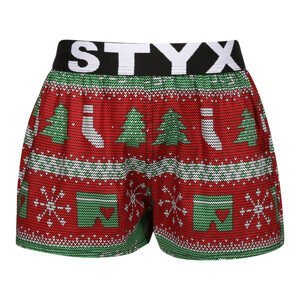 Dětské trenky Styx art sportovní guma Vánoce pletené (BJ1658) 6-8 let