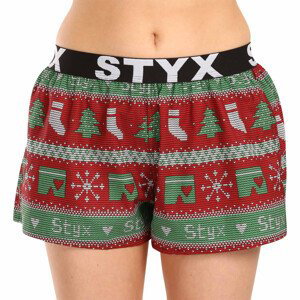 Dámské trenky Styx art sportovní guma Vánoce pletené (T1658) XXL