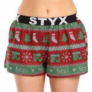 Dámské trenky Styx art sportovní guma Vánoce pletené (T1658) 3XL