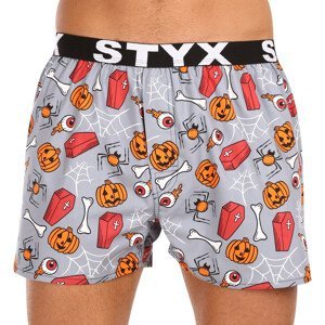 Pánské trenky Styx art sportovní guma Halloween rakve (B1752) XXL