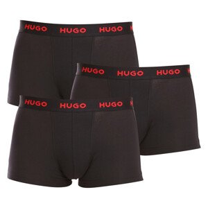 3PACK pánské boxerky Hugo Boss černé (50469766 994) L