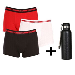 3PACK pánské boxerky Hugo Boss vícebarevné (50492375 621) L