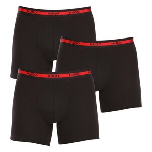 3PACK pánské boxerky Hugo Boss černé (50496713 002) L