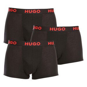 3PACK pánské boxerky Hugo Boss černé (50496723 001) S