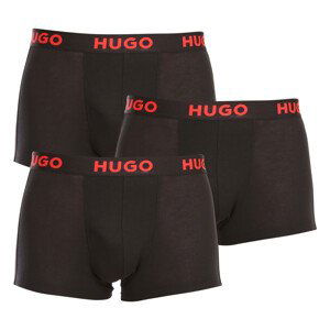 3PACK pánské boxerky Hugo Boss černé (50496723 001) XL