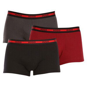 3PACK pánské boxerky Hugo Boss vícebarevné (50503083 024) S