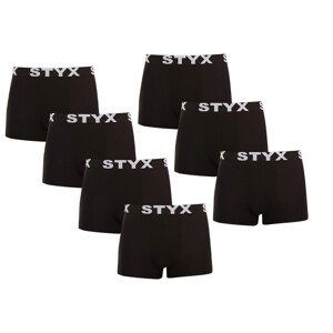 7PACK pánské boxerky Styx sportovní guma černé (7G960) XXL