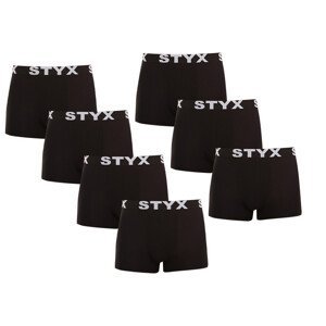 7PACK pánské boxerky Styx sportovní guma černé (7G960) XL