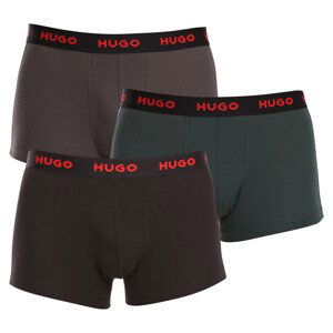 3PACK pánské boxerky Hugo Boss vícebarevné (50469766 303) L
