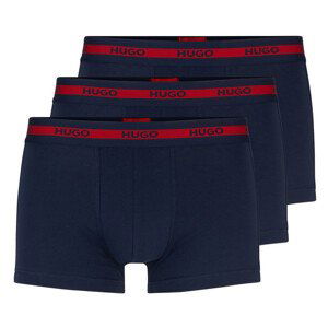 3PACK pánské boxerky Hugo Boss modré (50492375 411) L