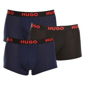 3PACK pánské boxerky Hugo Boss vícebarevné (50496723 406) XL