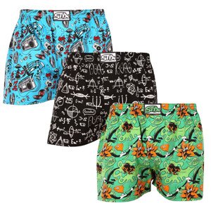 3PACK pánské trenky Styx art klasická guma vícebarevné (3A15782) XXL