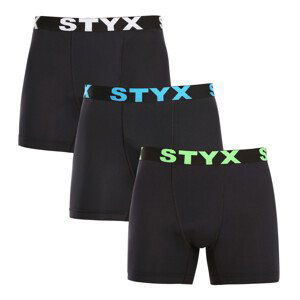3PACK pánské funkční boxerky Styx černé (3W96012) S