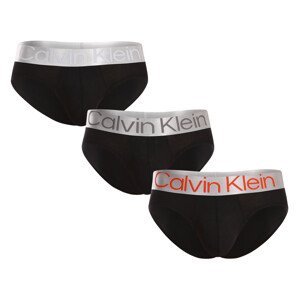 3PACK pánské slipy Calvin Klein černé (NB3129A-GTB) M