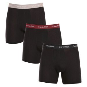3PACK pánské boxerky Calvin Klein černé (NB1770A-H54) M