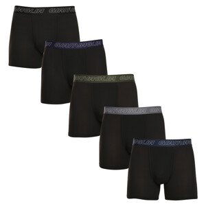 5PACK pánské boxerky Gianvaglia černé (GVG-5014) L