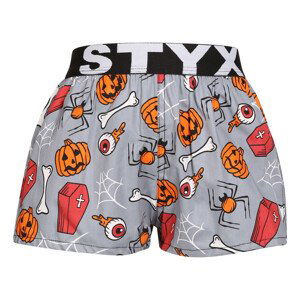 Dětské trenky Styx art sportovní guma Halloween rakve (BJ1752) 9-11 let