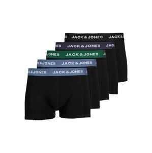 5PACK pánské boxerky Jack and Jones černé (12254366) L