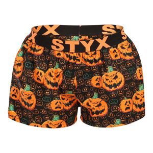 Dámské trenky Styx art sportovní guma Halloween dýně (T1755) S