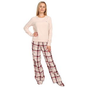Dámské pyžamo Tommy Hilfiger s papučemi vícebarevné v dárkovém balení (UW0UW04853 0TA) XS