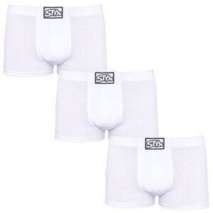 3PACK pánské boxerky Styx klasická guma bílé (3Q1061) XXL