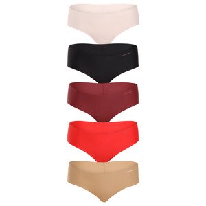 5PACK dámské kalhotky Calvin Klein bezešvé vícebarevné (QD5148E-HW1) XS