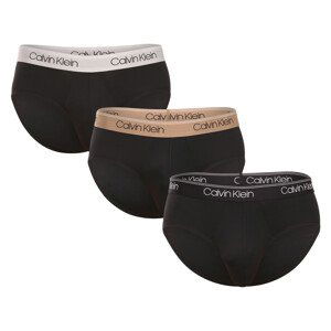 3PACK pánské slipy Calvin Klein černé (NB2568A-GF0) XL