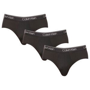 3PACK pánské slipy Calvin Klein černé (NB2568A-UB1) M