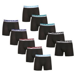 10PACK pánské boxerky Gianvaglia černé (GVG-5012) L