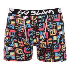 Pánské boxerky 69SLAM fit bamboo monsta freak gilbert (MPBMFK-BB) XXL