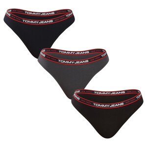 3PACK dámská tanga Tommy Hilfiger vícebarevná (UW0UW04709 0VA) S