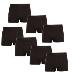 7PACK pánské boxerky Nedeto černé (7NB001) XL
