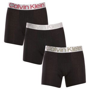 3PACK pánské boxerky Calvin Klein černé (NB3131A-GIW) M