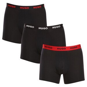 3PACK pánské boxerky Hugo Boss černé (50503079 010) XL