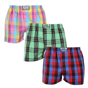 3PACK pánské trenky Styx klasická guma vícebarevné (3A102729) XXL