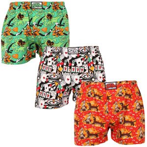 3PACK pánské trenky Styx art klasická guma vícebarevné (3A15347) XXL