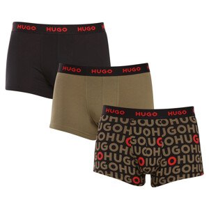 3PACK pánské boxerky Hugo Boss vícebarevné (50480170 311) M