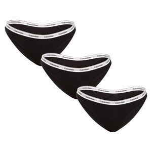 3PACK dámská tanga Calvin Klein černé (QD5209E-UB1) L